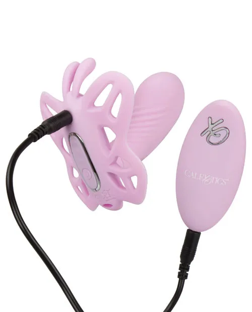 Venus Butterfly Venus G Silicone Rechargeable StrapOn with Remote Control Pink Venus Butterfly Female Sex Toys