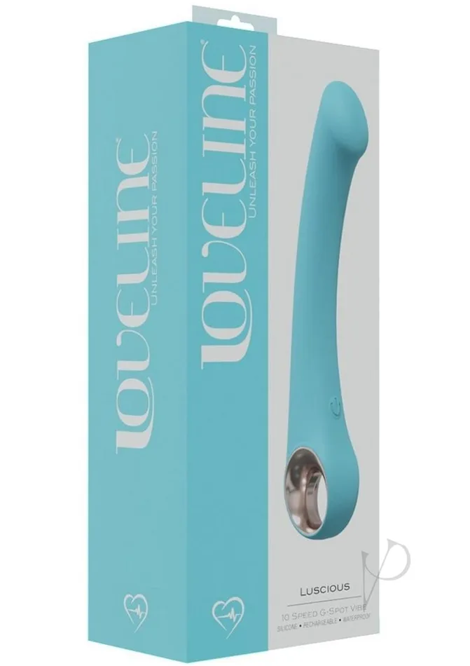 Vibrators Loveline LoveLine Luscious Rechargeable 10 Speed GSpot Vibrator Blue Vibrators Loveline LoveLine Luscious Rechargeable 10 Speed GSpot Vibrator Blue