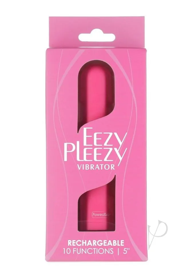 Vibrators Powerbullet PowerBullet Eezy Pleezy Rechargeable Vibrator 5in Pink Vibrators Powerbullet PowerBullet Eezy Pleezy Rechargeable Vibrator 5in Pink