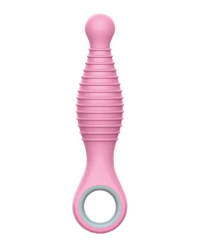 Vibrators Rock Candy Toys Rock Candy Sweet Cheeks Rechargeable Silicone Anal Vibrator PinkGray Vibrators Rock Candy Toys Rock Candy Sweet Cheeks Rechargeable Silicone Anal Vibrator PinkGray
