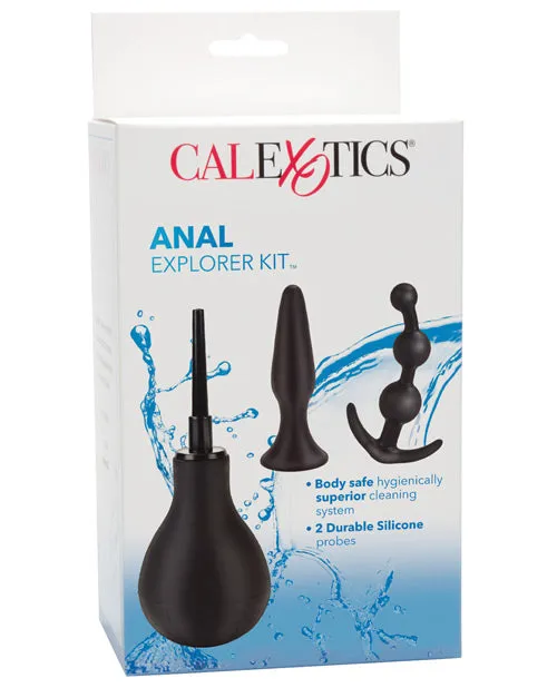 Water Systems Anal Explorer Kit Silicone Douche Black Anal
