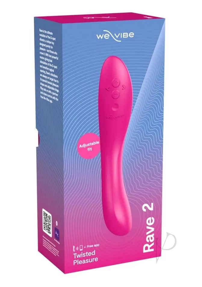 WeVibe Rave 2 Twisted Pleasure Rechargeable Silicone GSpot Vibrator Fuchsia We Vibe Vibrators WeVibe Rave 2 Twisted Pleasure Rechargeable Silicone GSpot Vibrator Fuchsia We Vibe Vibrators