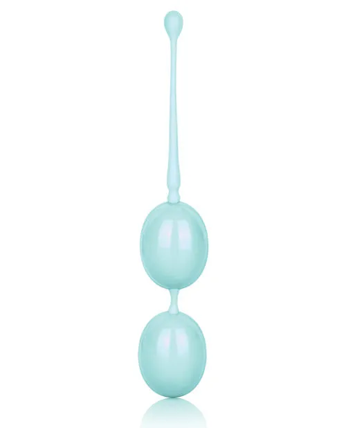 Weighted Kegel Balls Silicone with Retrieval Cord Teal Kegel Female Sex Toys