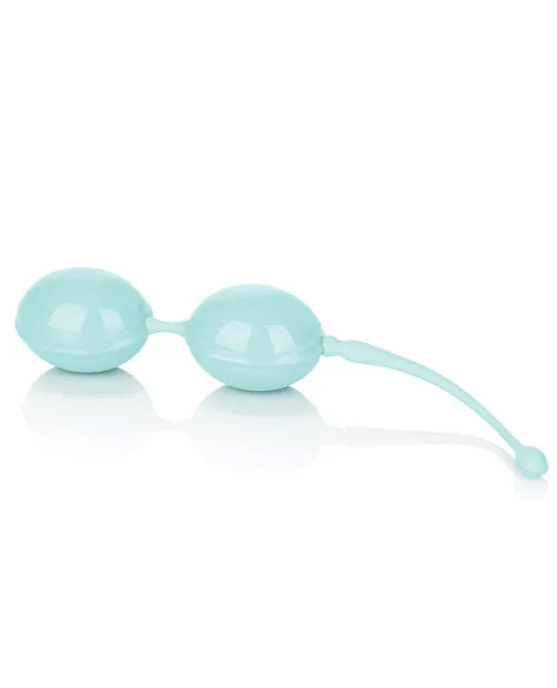 Weighted Kegel Balls Silicone with Retrieval Cord Teal Kegel Female Sex Toys