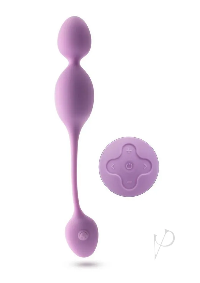 Wellness Female Sex Toys Wellness Raine Rechargeable Silicone Vibrating Kegel Ball with Remote Control Lilac