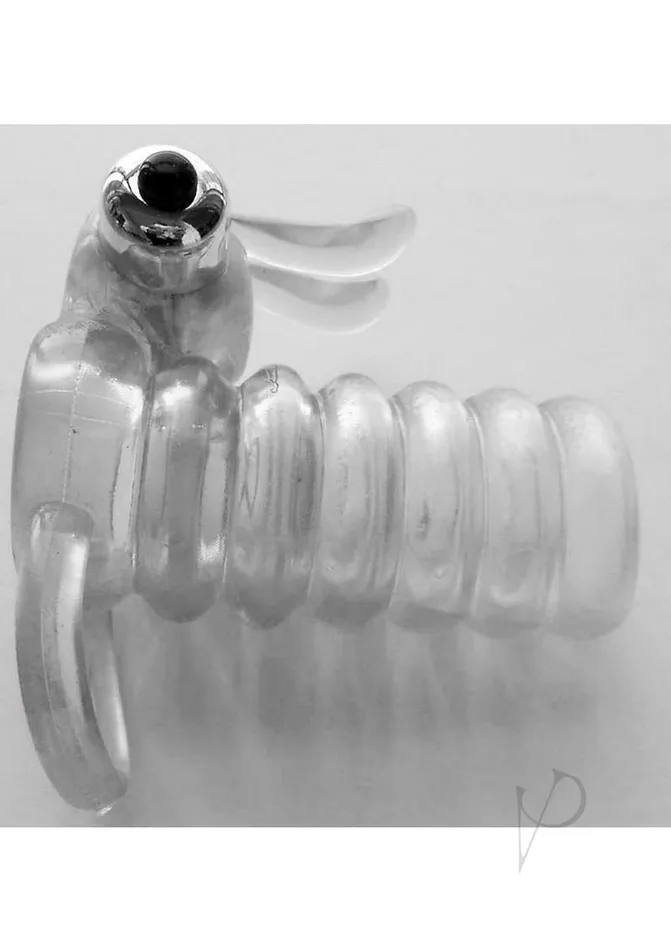 Wet Dreams Female Sex Toys Wet Dreams Vibrating Plump Bunny Rabbit Sleeve Clear