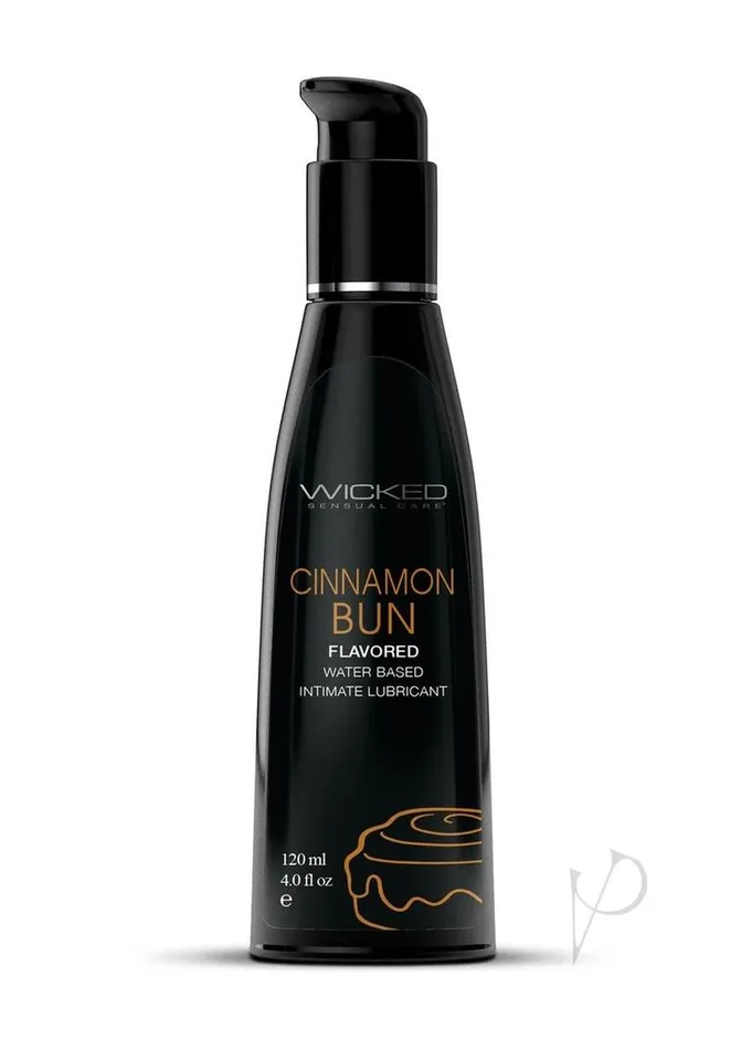 Wicked Aqua Lubricants Wicked Aqua Water Based Flavored Lubricant Cinnamon Bun 4oz Wicked Aqua Lubricants Wicked Aqua Water Based Flavored Lubricant Cinnamon Bun 4oz