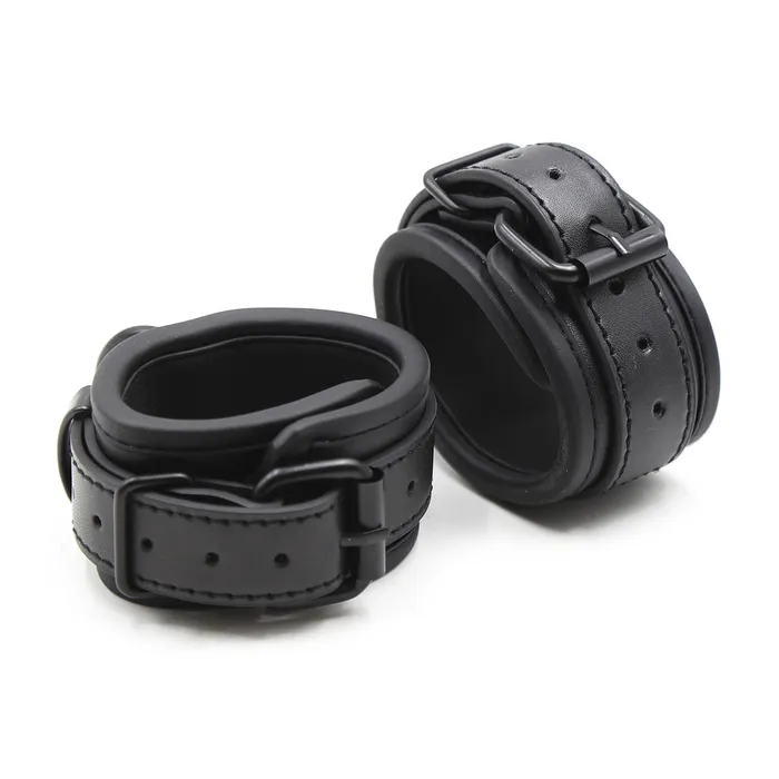 Wild Night Fantasies Restraints Black Leather Wrist Restraints