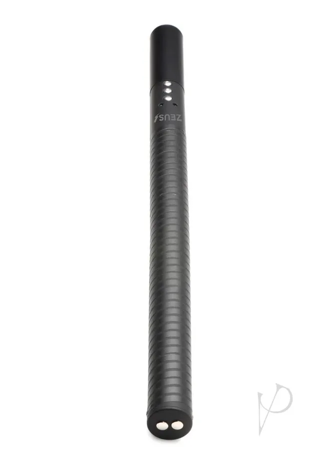 Zeus Electrosex EStim Baton BlackSilver Zeus Electrosex Anal