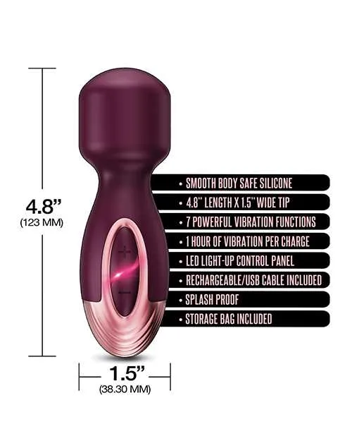 Zola Female Sex Toys Zola Rechargeable Silicone Mini Wand BurgundyRose Gold Zola Female Sex Toys Zola Rechargeable Silicone Mini Wand BurgundyRose Gold