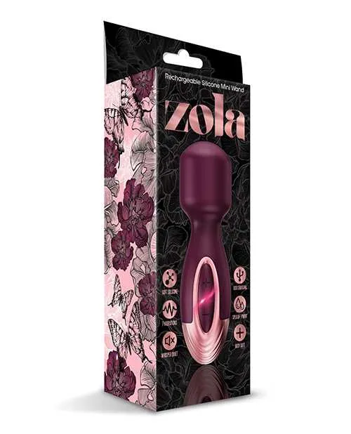 Zola Female Sex Toys Zola Rechargeable Silicone Mini Wand BurgundyRose Gold Zola Female Sex Toys Zola Rechargeable Silicone Mini Wand BurgundyRose Gold